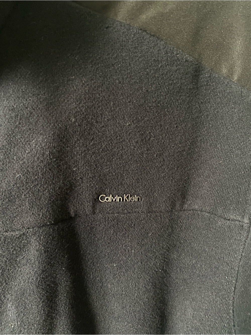 Men's Calvin Klein Black Zip-Front Fleece Jacket M - Picture 2 of 7